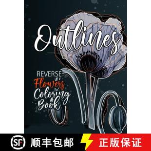Book Outlines Reverse Coloring 9783757548933 Adults Flowers 4周達(dá) for Flowers...