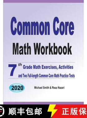 【3-4周达】Common Core Math Workbook: 7th Grade Math Exercises, Activities, and Two Full-Length Commo... [9781646126316]