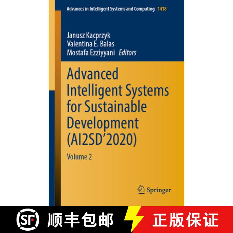 【3-4周达】Advanced Intelligent Systems for Sustainable Development (AI2SD’2020): Volume 2 [9783030906382]