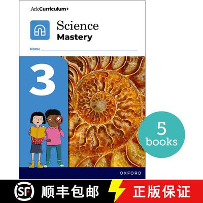 【3-4周达】Science Mastery: Science Mastery Pupil Workbook 3 Pack of 5 [9781382034777]