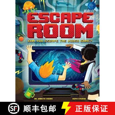 【3-4周达】精装 Escape Room: Can You Escape the Video Game?: Can you solve the puzzles and break out? [9781783126422]