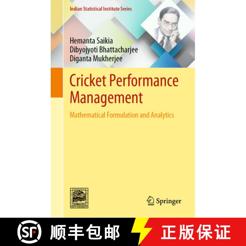 【3-4周达】Cricket Performance Management: Mathematical Formulation and Analytics [9789811513534]