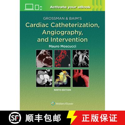 【3-4周达】精装 Grossman & Baim's Cardiac Catheterization, Angiography, and Intervention, [9781496386373]