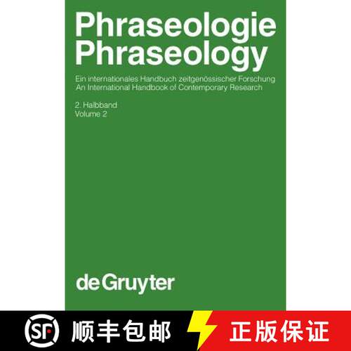 【3-4周达】精装 Phraseologie / Phraseology, Volume 2, Handbücher zur Sprach- und Kommunikationswisse... [9783110190762]