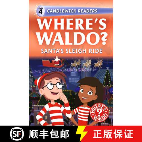 【3-4周达】精装 Where's Waldo? Santa's Sleigh Ride: Early Reader (A Christmas Search-and-Find Adventu... [9781536252590]