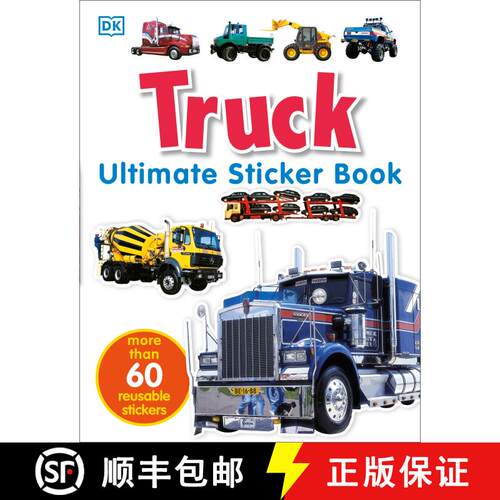 【3-4周达】Ultimate Sticker Book: Truck: Over 60 Reusable Full-Color Stickers [9780756602390]