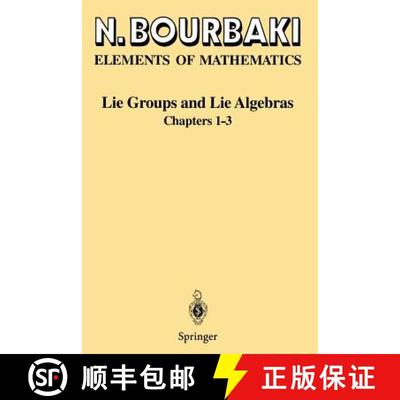 现货 李群和李代数1-3章 Lie Groups and Lie Algebras : Chapters 1-3 [9783540642428]