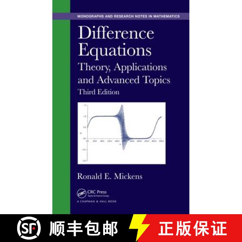【3-4周达】Difference Equations: Theory, Applications and Advanced Topics, Third Edition [9781482230789]