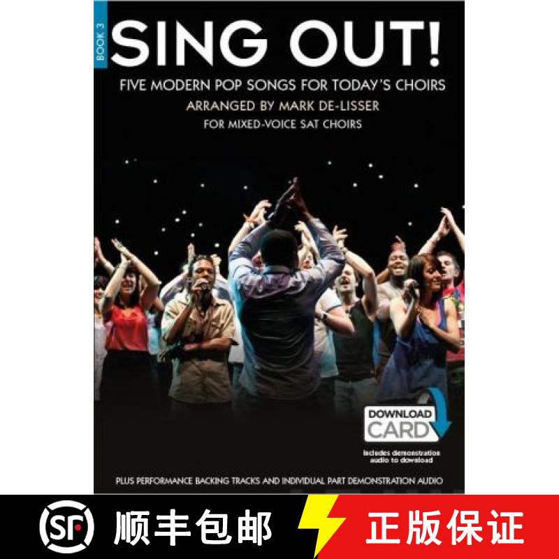 【2-3周达】Sing Out 5 Pop Songs for Today's Choirs - Book 3 (Book/Download Card) [9781785580338]
