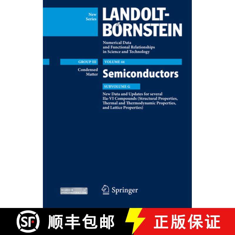 【3-4周达】New Data and Updates for several IIa-VI Compounds (Structural Properties, Thermal and Ther... [9783642414602]