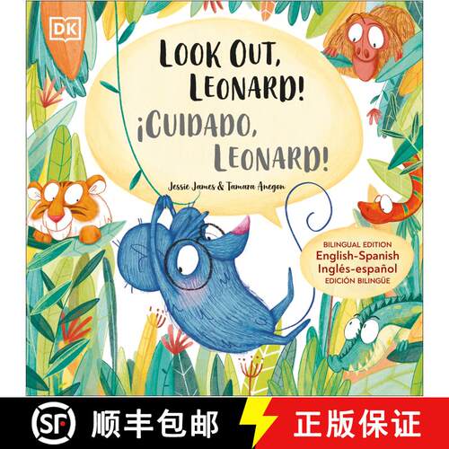 【3-4周达】精装 Look Out, Leonard! / A!Cuidado, Leonard! [9780744048674]