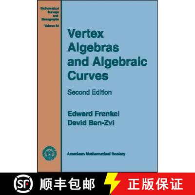 现货 顶点代数和代数曲线 Vertex Algebras and Algebraic Curves [9780821836743]
