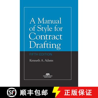 【3-4周达】A Manual of Style for Contract Drafting, Fifth Edition [9781639052516]