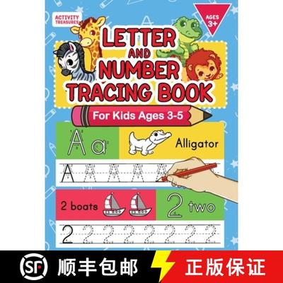 【3-4周达】Letter And Number Tracing Book For Kids Ages 3-5: A Fun Practice Workbook To Learn The Alp... [9783969262856]