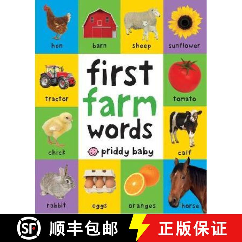 【3-4周达】First Farm Words: First 100 Soft to Touch [9781783414673]