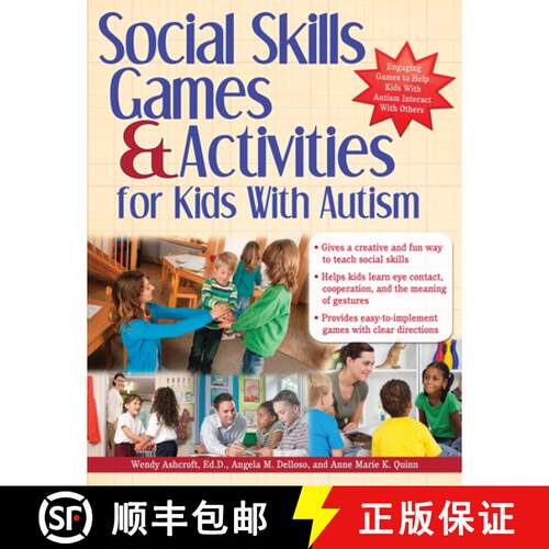 【3-4周达】Social Skills Games and Activities for Kids With Autism [9781618210289]