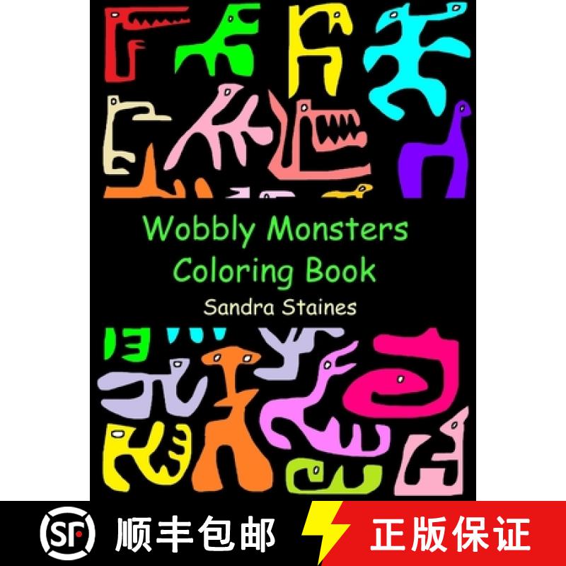 【3-4周达】Wobbly Monsters Coloring Book [9781365418761]