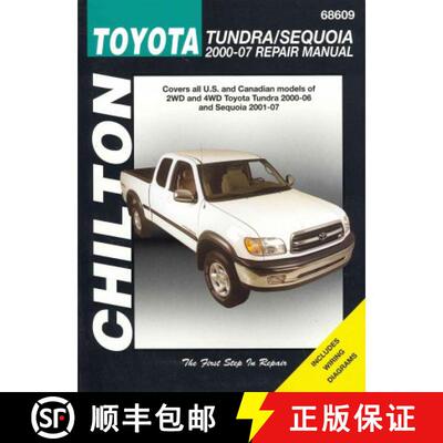 【3-4周达】Chilton Toyota Tundra/Sequoia 2000-2007 Repair Manual [9781563929120]