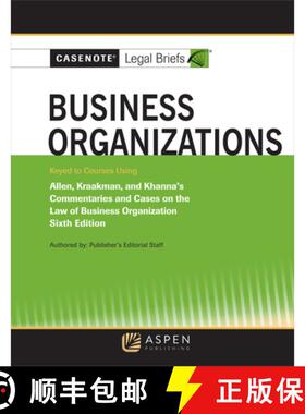【3-4周达】Casenote Legal Briefs for Business Organizations Keyed to Allen and Kraakman [9781543815658]