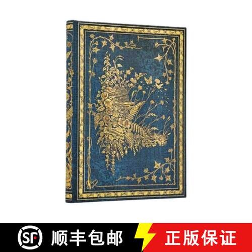 【3-4周达】Les Papillons MIDI Unlined Hardcover Journal, 144pg, 120gsm by Paperblanks (Giacomelli's W... [9780349715353]