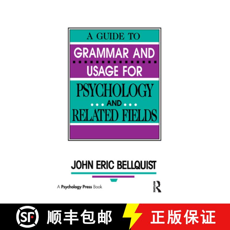【3-4周达】A Guide To Grammar and Usage for Psychology and Related Fields [9780805813944]