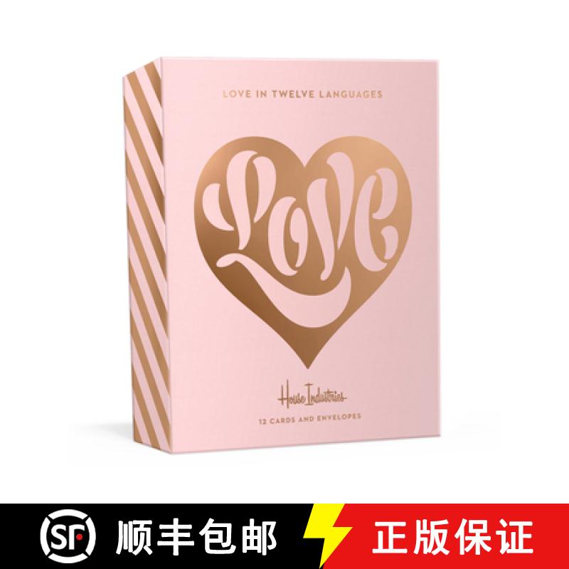【2-3周达】Love in Twelve Languages: 12 Foil-Stamped Note Cards with Envelopes [9780451499677]