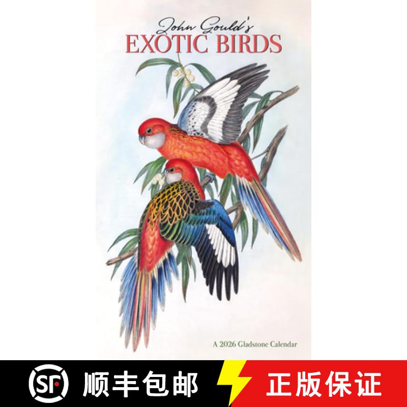 【3-4周达】Gould's Exotic Birds: 12 X 20 Big Picture Wall [9781529847390]