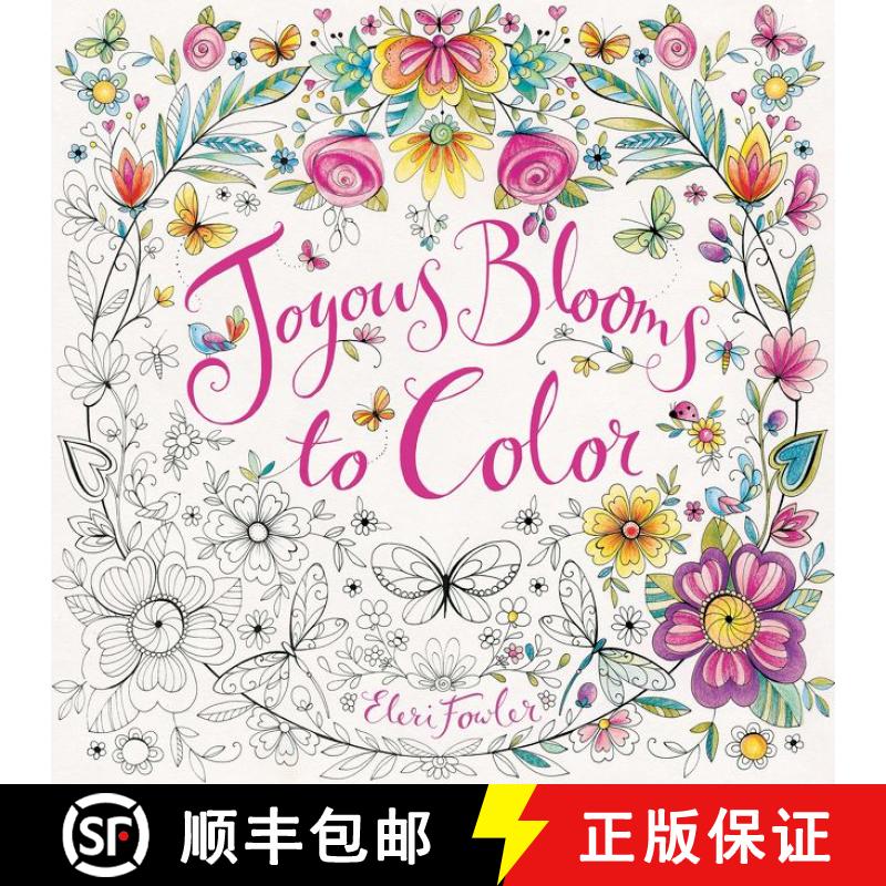 【3-4周达】Joyous Blooms to Color: Coloring Book for Adults and Kids to Share: A Springtime Book For ... [9780062443809]图片