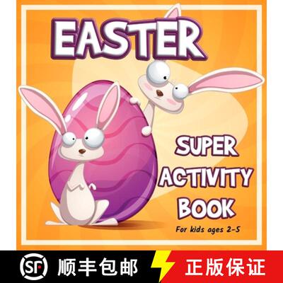 【3-4周达】Easter Super Activity Book: Preschool Kindergarten Activities, Fun Activities for Kids Age... [9781956555448]