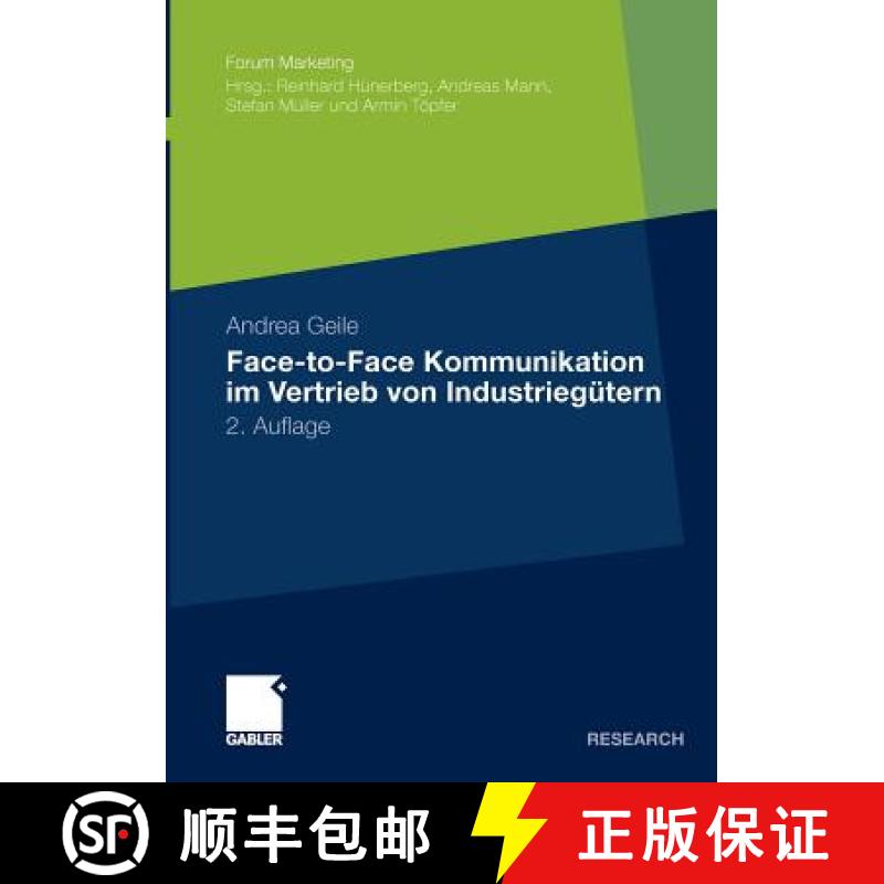 【3-4周达】Face-To-Face Kommunikation Im Vertrieb Von Industriegütern [9783834932280]