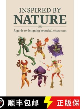 【3-4周达】Inspired By Nature : Designing botanical characters [9781912843848]