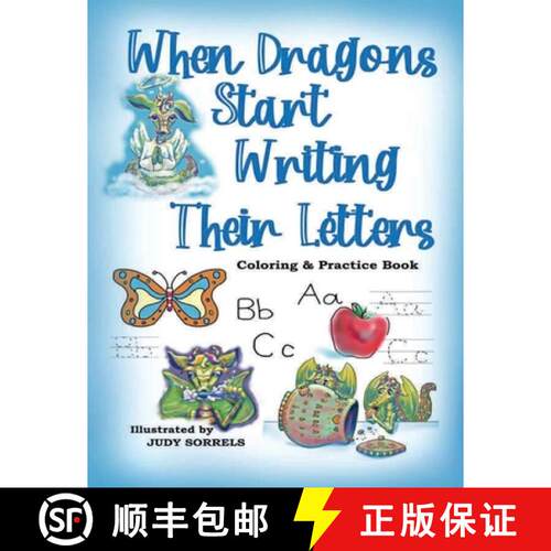 【3-4周达】When Dragons Start Writing Their Letters Coloring & Practice Book [9798218535049]