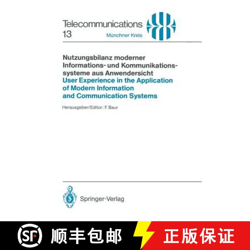 【3-4周达】Nutzungsbilanz moderner Informations- und Kommunikationssysteme aus Anwendersicht / User E... [9783540194118]