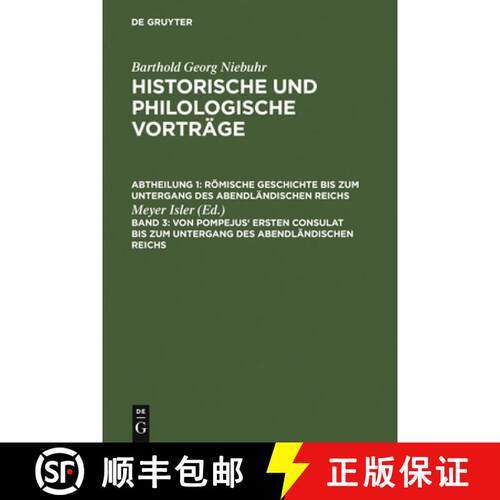 【3-4周达】精装 Von Pompejus` ersten Consulat bis zum Untergang des abendländischen Reichs [9783111079615]