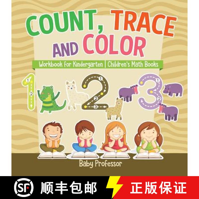 【3-4周达】Count, Trace and Color - Workbook for Kindergarten | Children's Math Books [9781541926066]