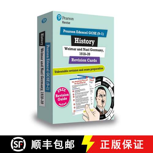 【3-4周达】Pearson REVISE Edexcel GCSE History Weimar and Nazi Germany Revision Cards (with free onli... [9781292257419]