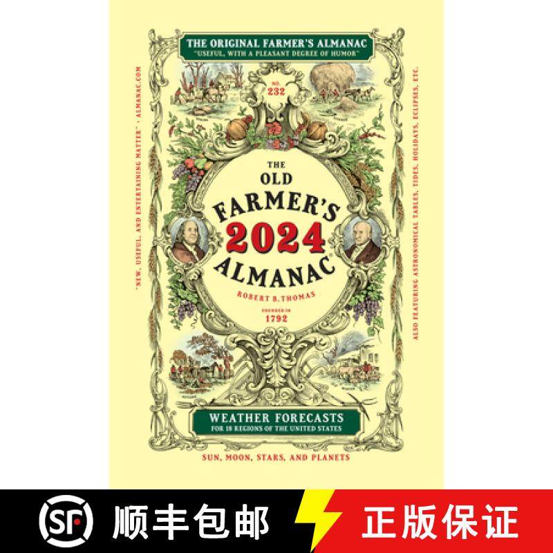 【3-4周达】The 2024 Old Farmer's Almanac Trade Edition [9781571989567]