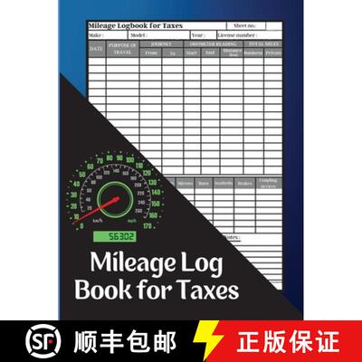 【3-4周达】Mileage Log Book for Taxes: Record Daily Vehicle Readings And Expenses, Auto Mileage Track... [9783986543341]