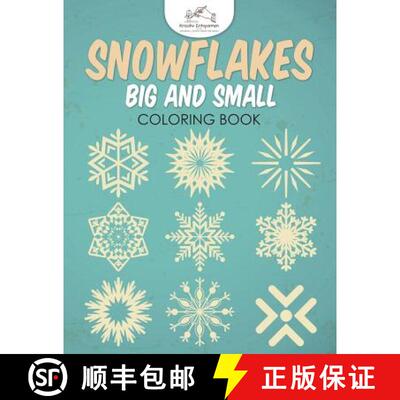 【3-4周达】Snowflakes Big and Small Coloring Book [9781683774914]