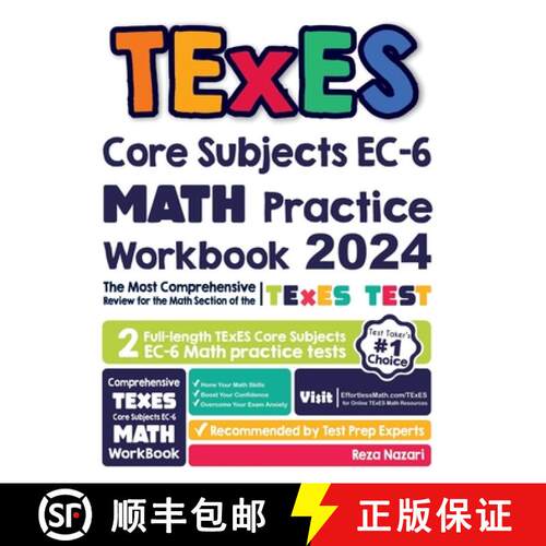 【3-4周达】TExES Core Subjects EC-6 Math Practice Workbook: The Most Comprehensive Review for the Mat... [9781637190463]