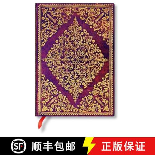【3-4周达】Viola (Diamond Rosette) Midi Unlined Hardcover Journal [9781439781173]