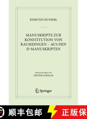 【3-4周达】Manuskripte Zur Konstitution Von Raumdingen - Aus Den D-Manuskripten [9783031657597]