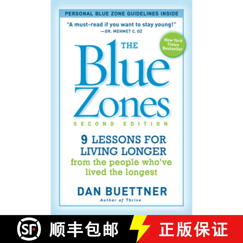 【3-4周达】Blue Zones 2nd Edition: 9 Lessons for Living Longer From the People Who've Lived the Longest [9781426209482]