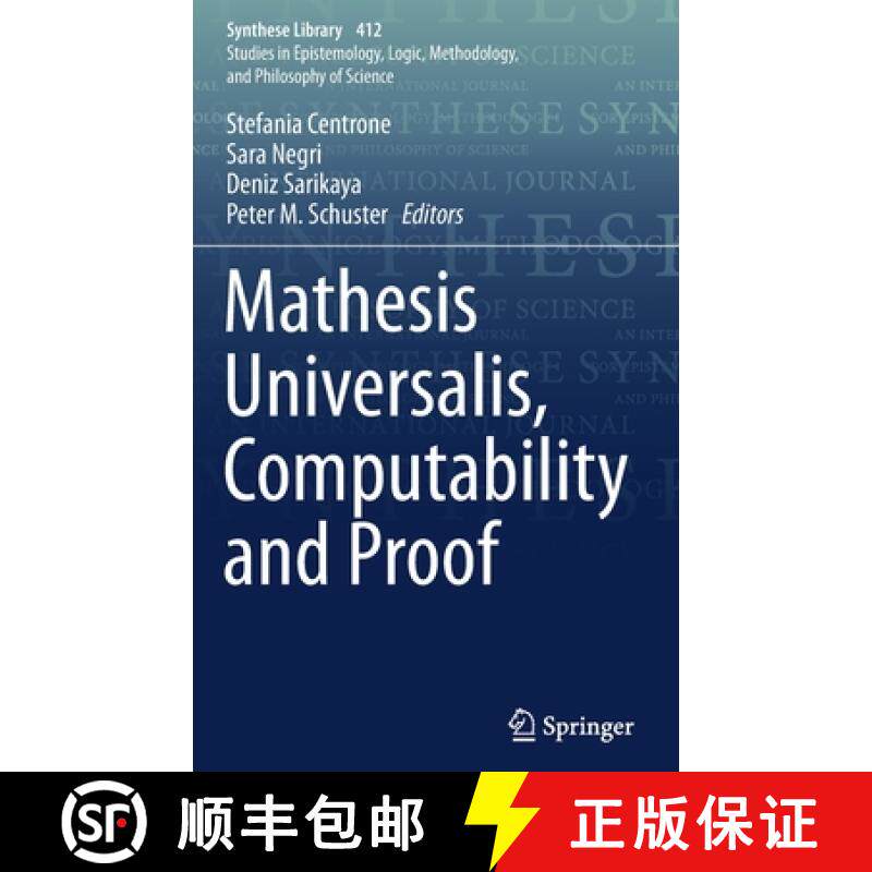 【3-4周达】Mathesis Universalis, Computability and Proof [9783030204464]