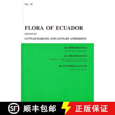 预订 Flora of Ecuador, Volume 75, Part 20: Ephedraceae, Part 68: Droseraceae, Part 90: Zygophyllaceae [9789188896506]