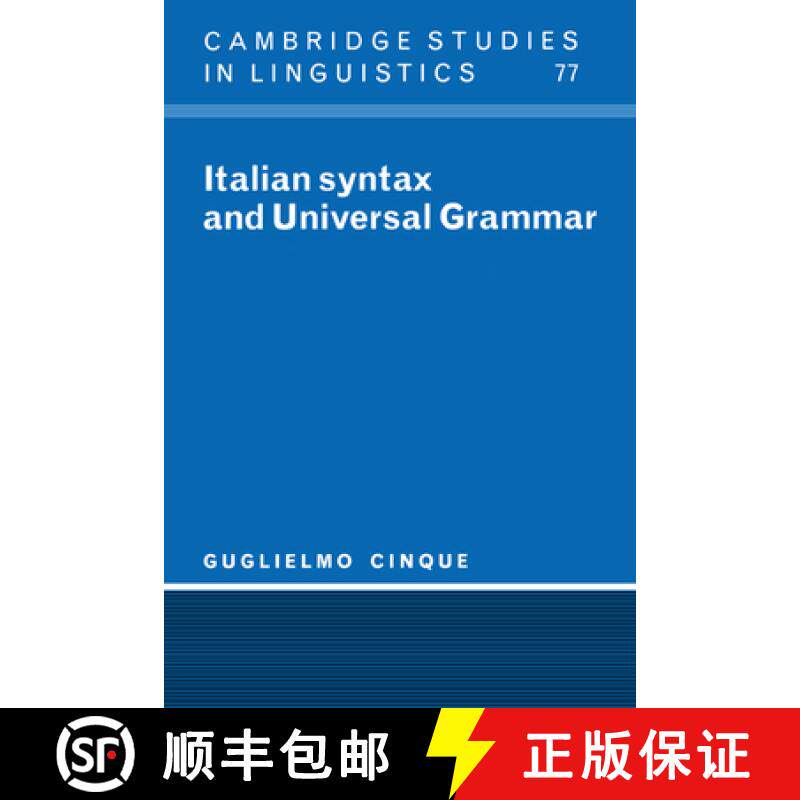 【3-4周达】Italian Syntax and Universal Grammar: - Italian Syntax and Universal Grammar [9780521022927]