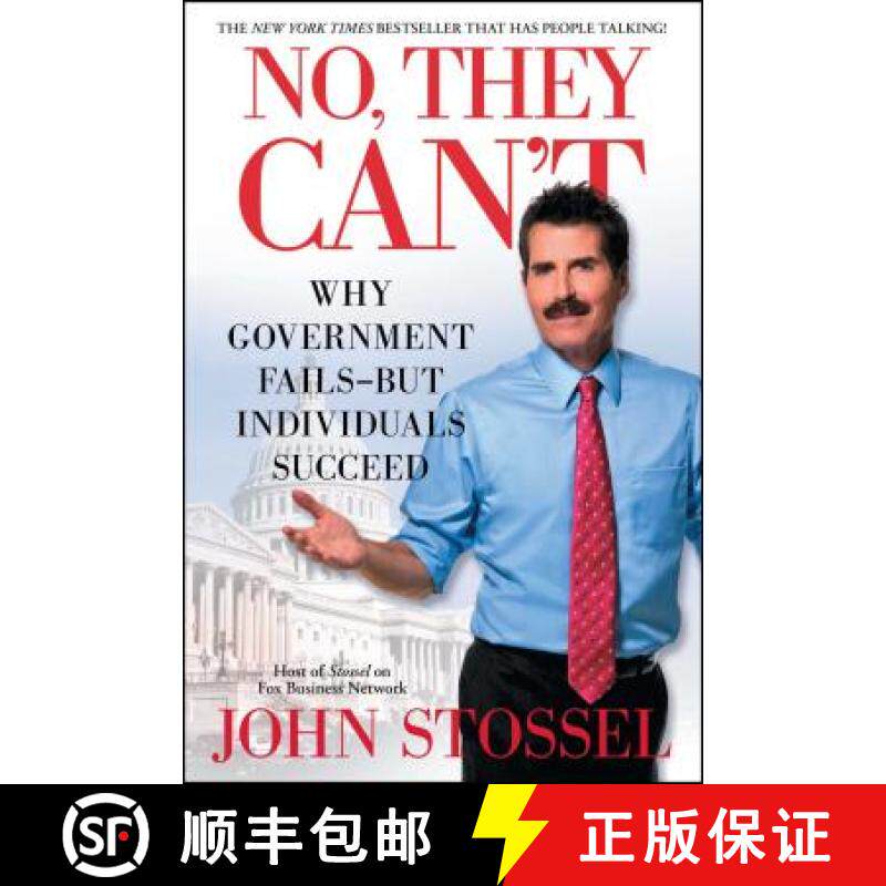 【3-4周达】No, They Can't: Why Government Fails-But Individuals Succeed [9781451640953]