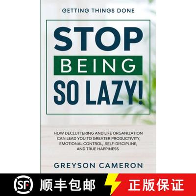【3-4周达】Getting Things Done: STOP BEING SO LAZY! - How Decluttering and Life Organization Can Lead... [9781913710545]