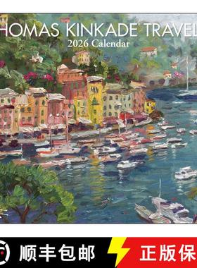 【3-4周达】Thomas Kinkade Travels 2026 Deluxe Wall Calendar [9781524896799]