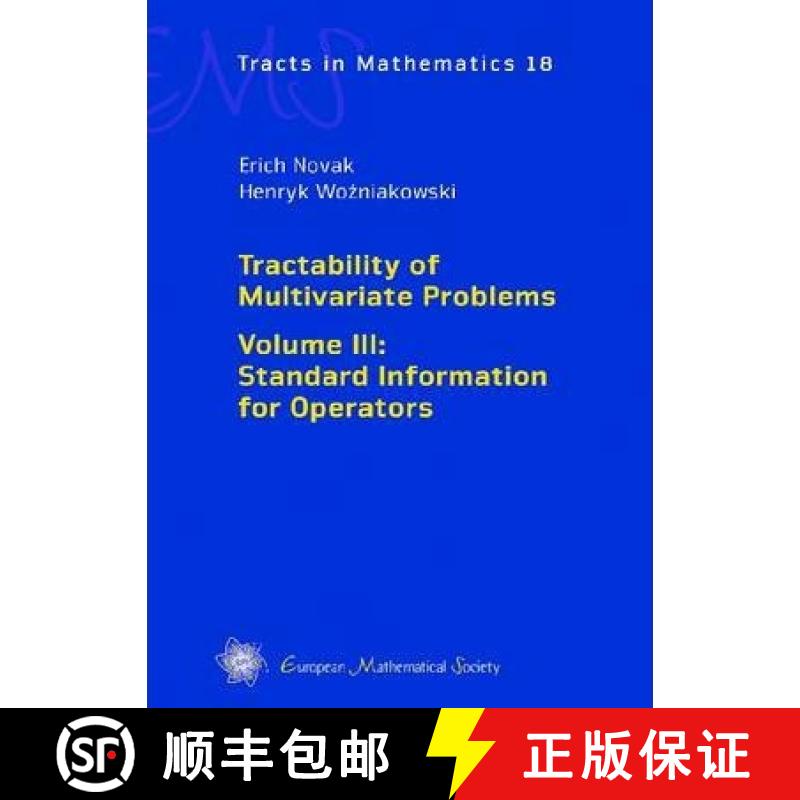 预订 Tractability of Multivariate Problems: Standard Information for Operators v. 3 [9783037191163]
